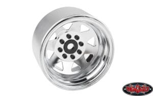 RC4WD 8 Lug Deep Dish Wagon 1.9" Steel Stamped Beadlock Wheels (Chrome) Z-W0079